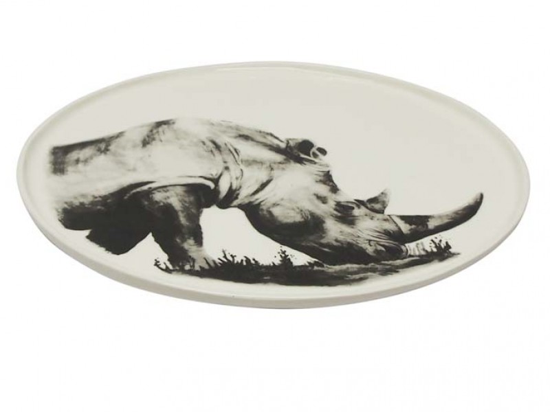 Ceramic Rhino Plate